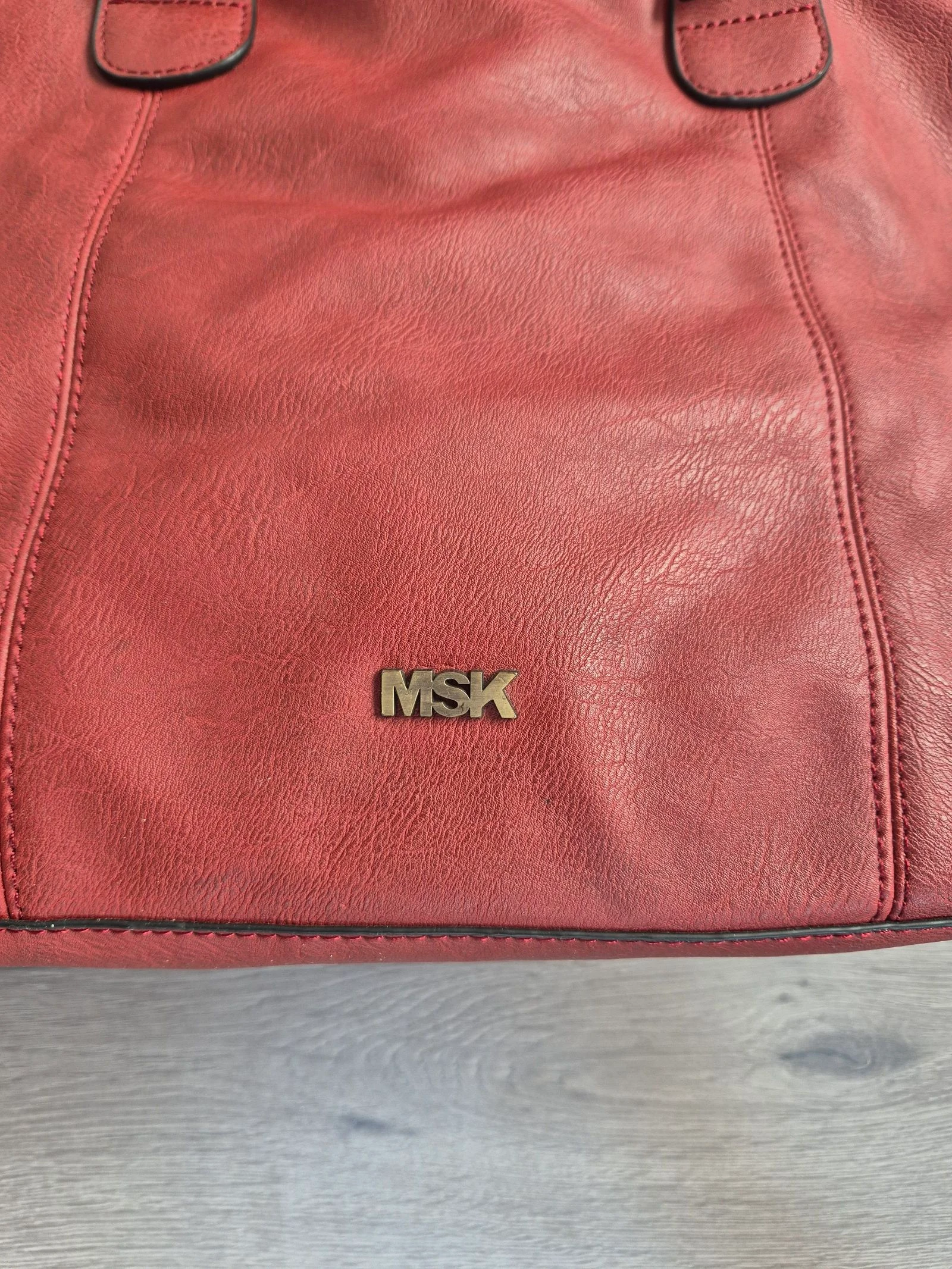 Red Handbag / Shopper – MSK – Spacious Shoulder Bag with Compartments – photo 2